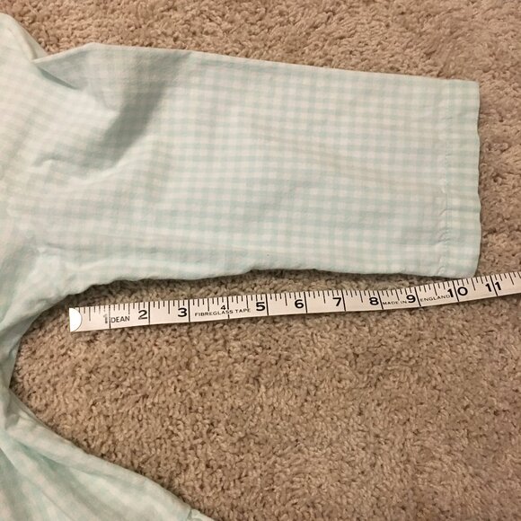 French Quintessence Elgantine Dress in Powder Blue Gingham Cotton - Picture 15 of 16